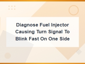 Diagnosing a Ground Fault: Fuel Injector Causing Fast Turn Signal Blink